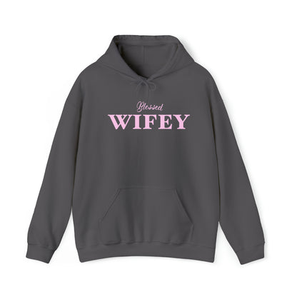 Wifey-Hooded Sweatshirt (Available in more colors)