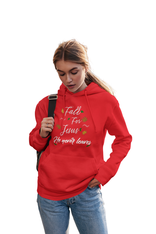 Fall For Jesus- Hooded Sweatshirt (Available in more colors)