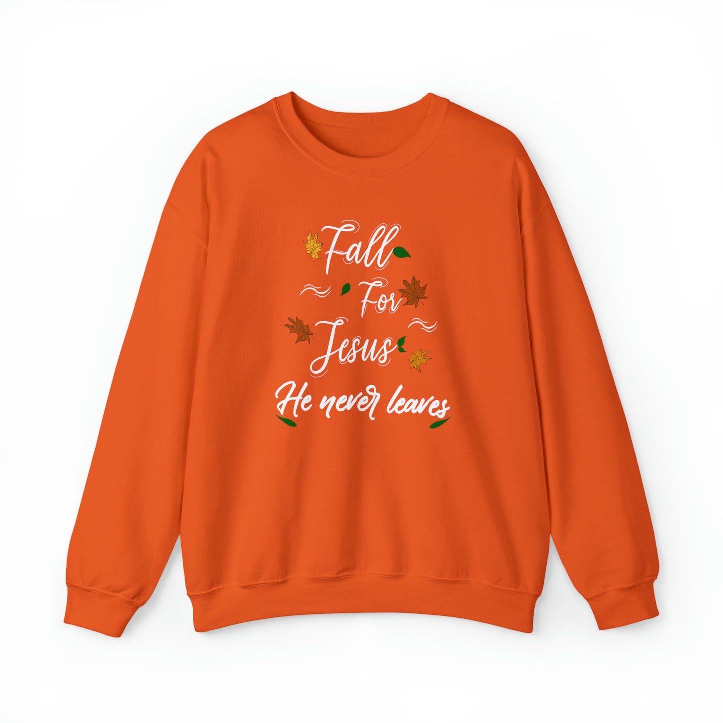 Fall For Jesus- Crewneck Sweatshirt (Available in more colors)