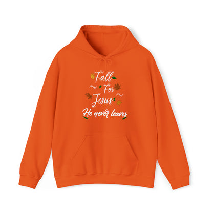 Fall For Jesus- Hooded Sweatshirt (Available in more colors)