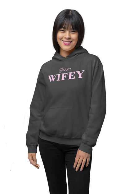 Wifey-Hooded Sweatshirt (Available in more colors)