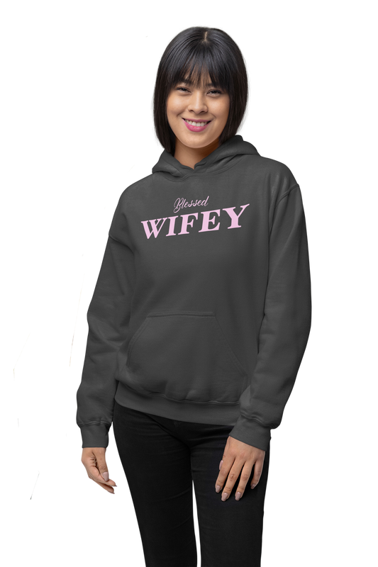 Wifey-Hooded Sweatshirt (Available in more colors)