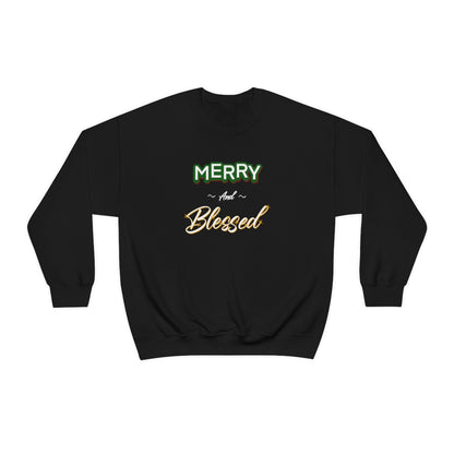 Merry & Blessed- Crewneck Sweatshirt (Available in more colors)