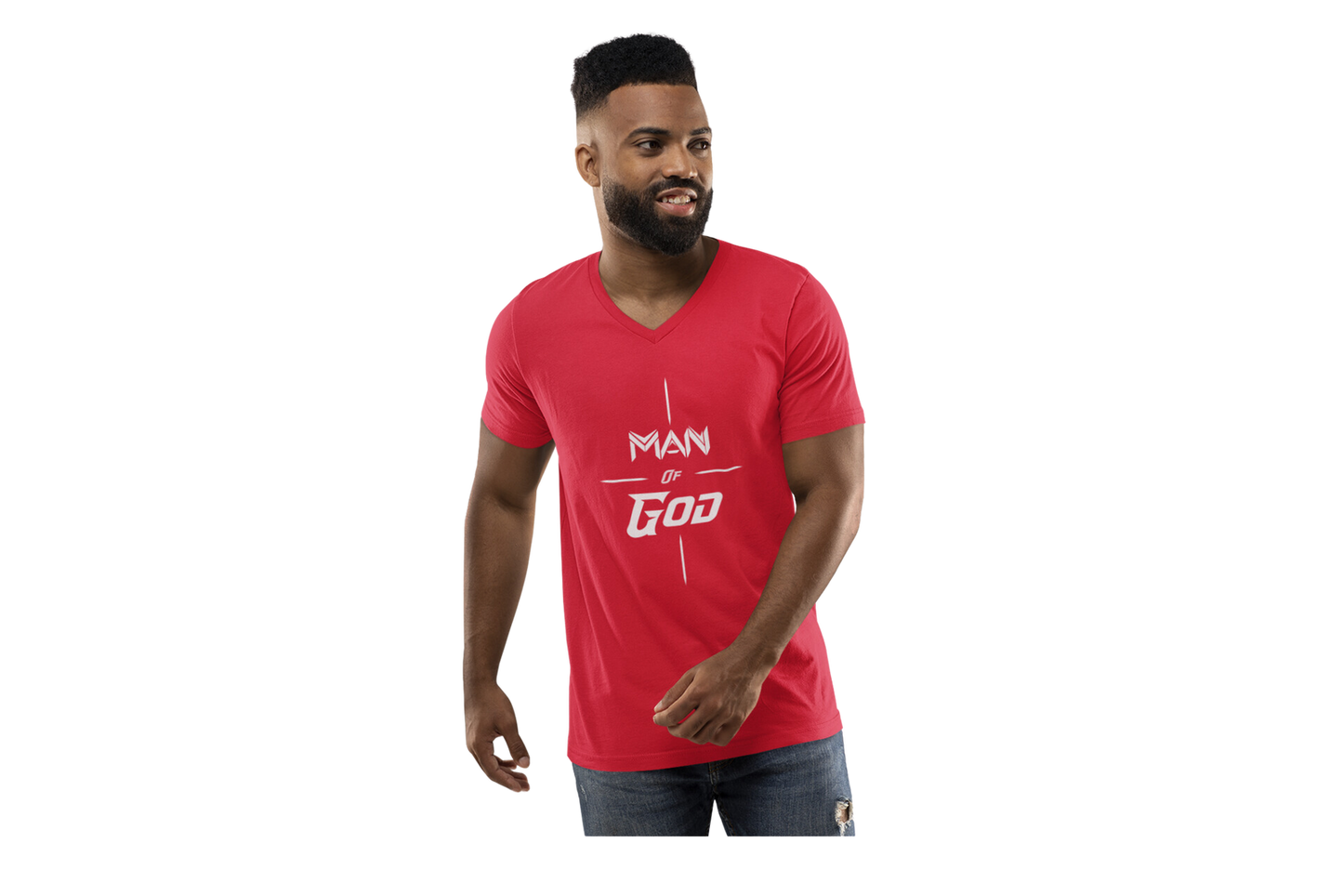 Man of God: V-Neck (Available in more colors)