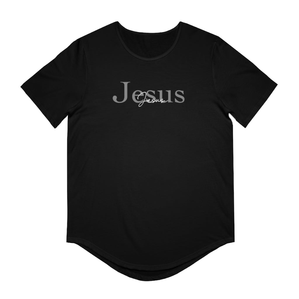 Jesus: Men's CURVED BOTTOM HEM Crew Neck (Available in more colors)